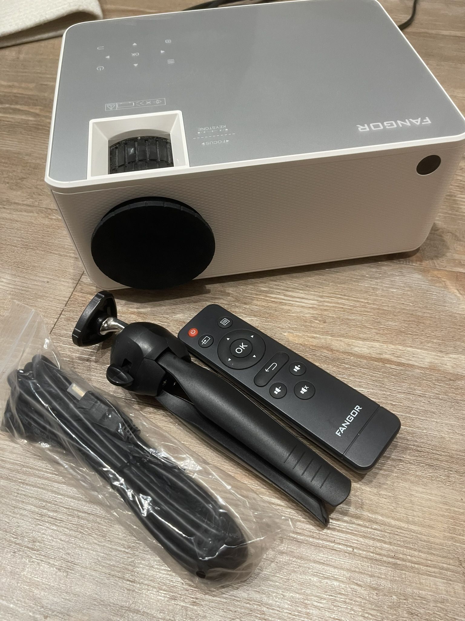 1080P HD Projector, WiFi Bluetooth Projectors, Max 230” Projection Screen Portable Home Theater Video Movie Projector With Tripod