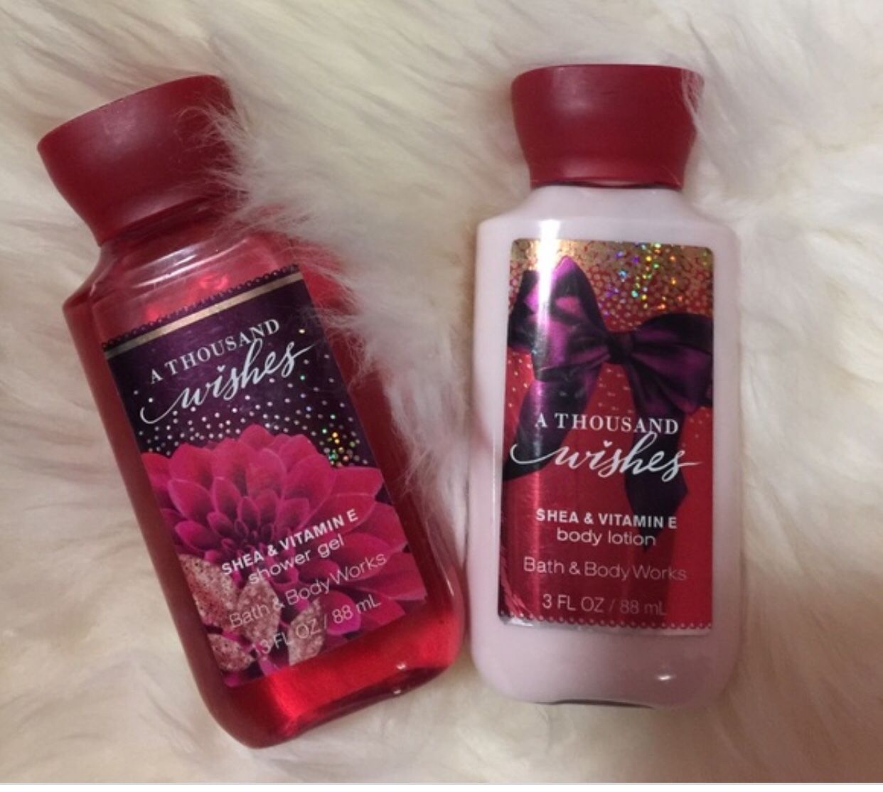 Body lotion and shower gel