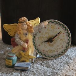 Guardian Angel Mantel Clock