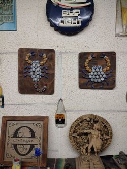 Custom Zodiac Beer Cap Wall Art