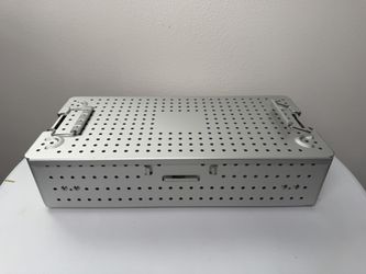 Stainless Surgical Instrument Sterilization Case w/ Racks – REF 29000