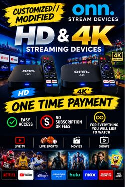 Onn HD & 4K Customized Streaming Devices