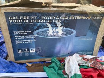 Gas fire pit
