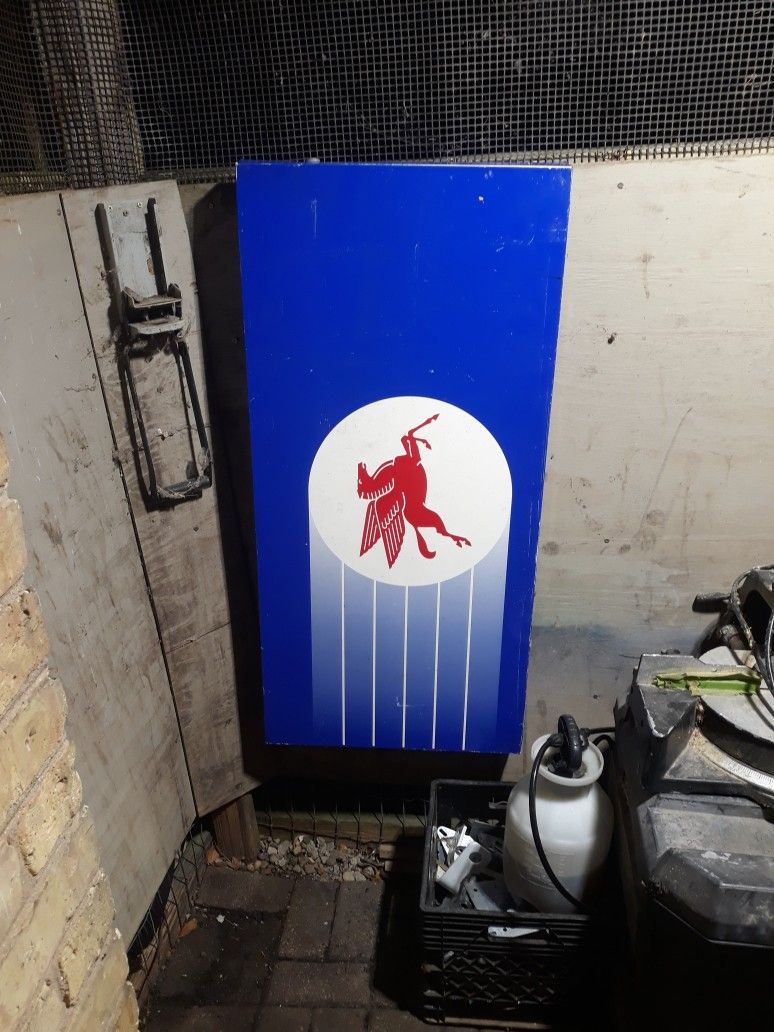 Old Mobile Gas Pump Sign