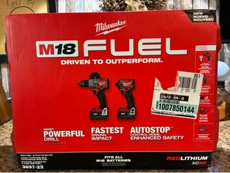 Milwaukee “ M18 FUEL DRILL IMPACT COMBO KIT” NEW!!!