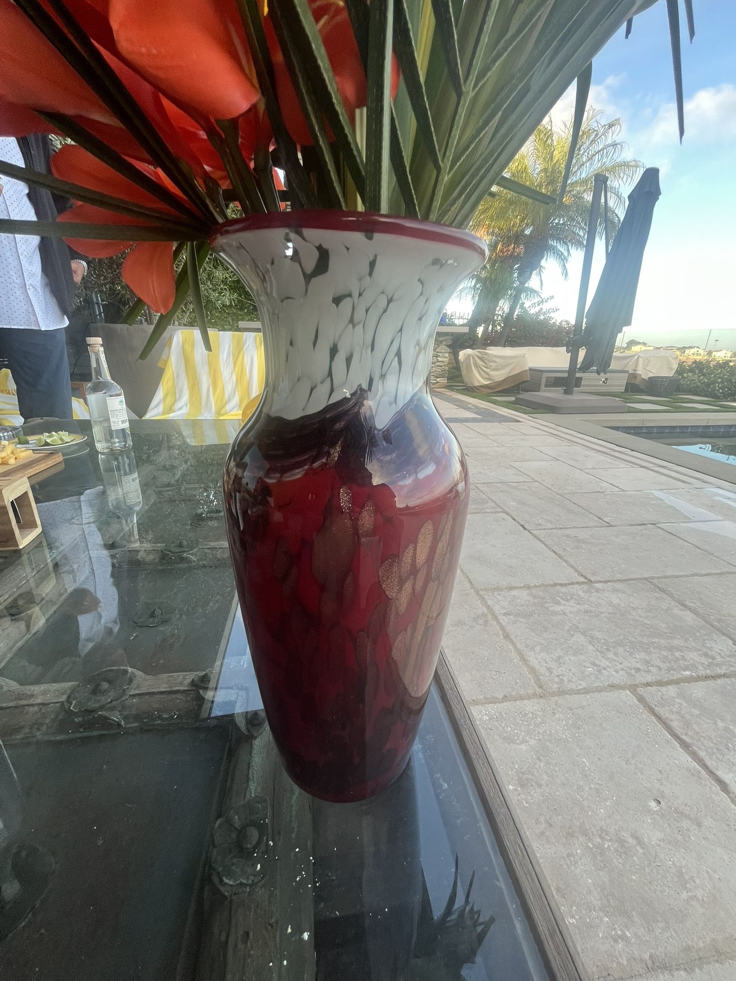 Red Vase