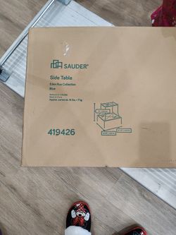 Eden Blue Side Table Nib