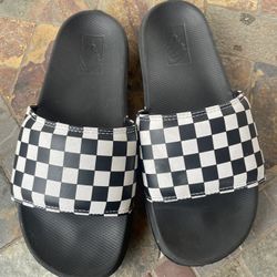 Vans checkered slides