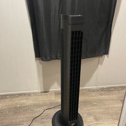 Black Vornado Tower Fan With Remote