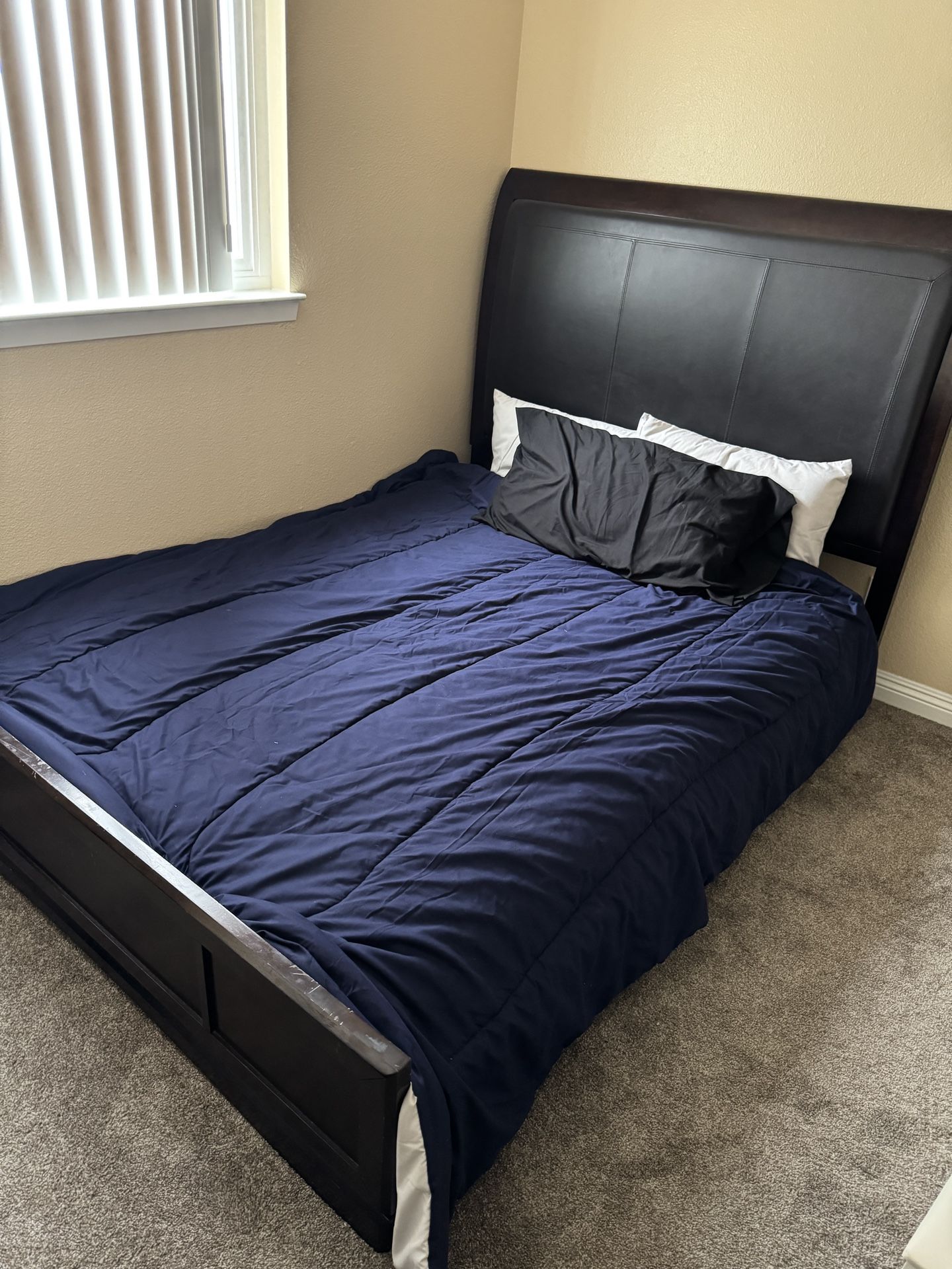 Queen Bed Frame Box Spring And Mattress