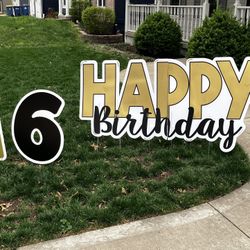 Happy Birthday Yard Sign