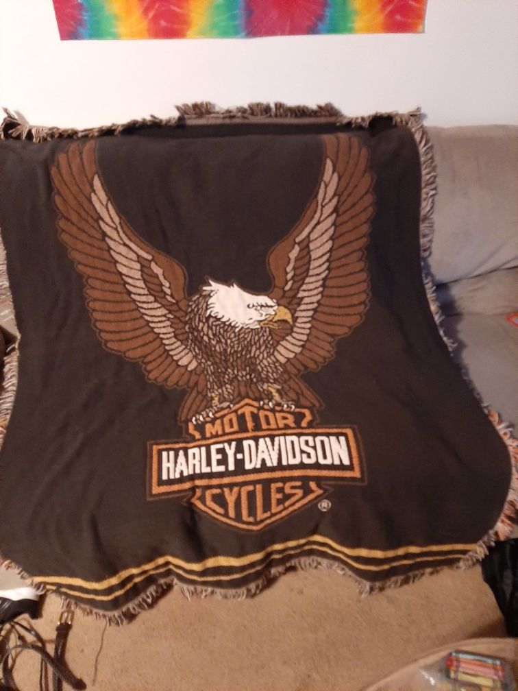 Harley Davidson blanket