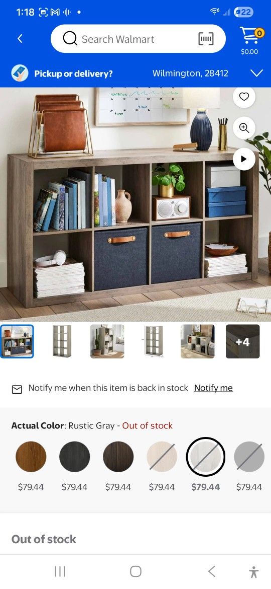 Home And Garden 8 Cube Storage Cubbie