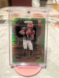 2021 Ja’marr Chase Green Pulsar Prizm Rookie Card🔥