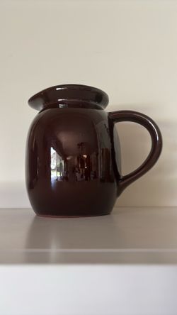 Cute Glossy Chocolate Brown Pitcher