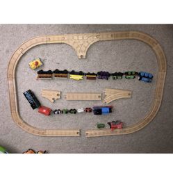 Thomas The Train 2 Sets Wooden Track Set with Trains Bridges Thomas And Friends