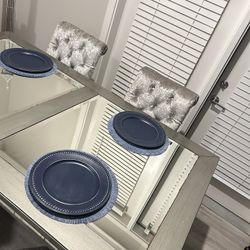 Glass Grey Wooden Table