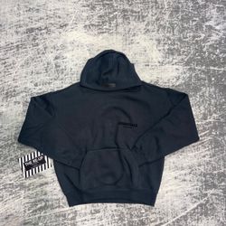 Essential Fear Of God Pull Over Hoodie Black 