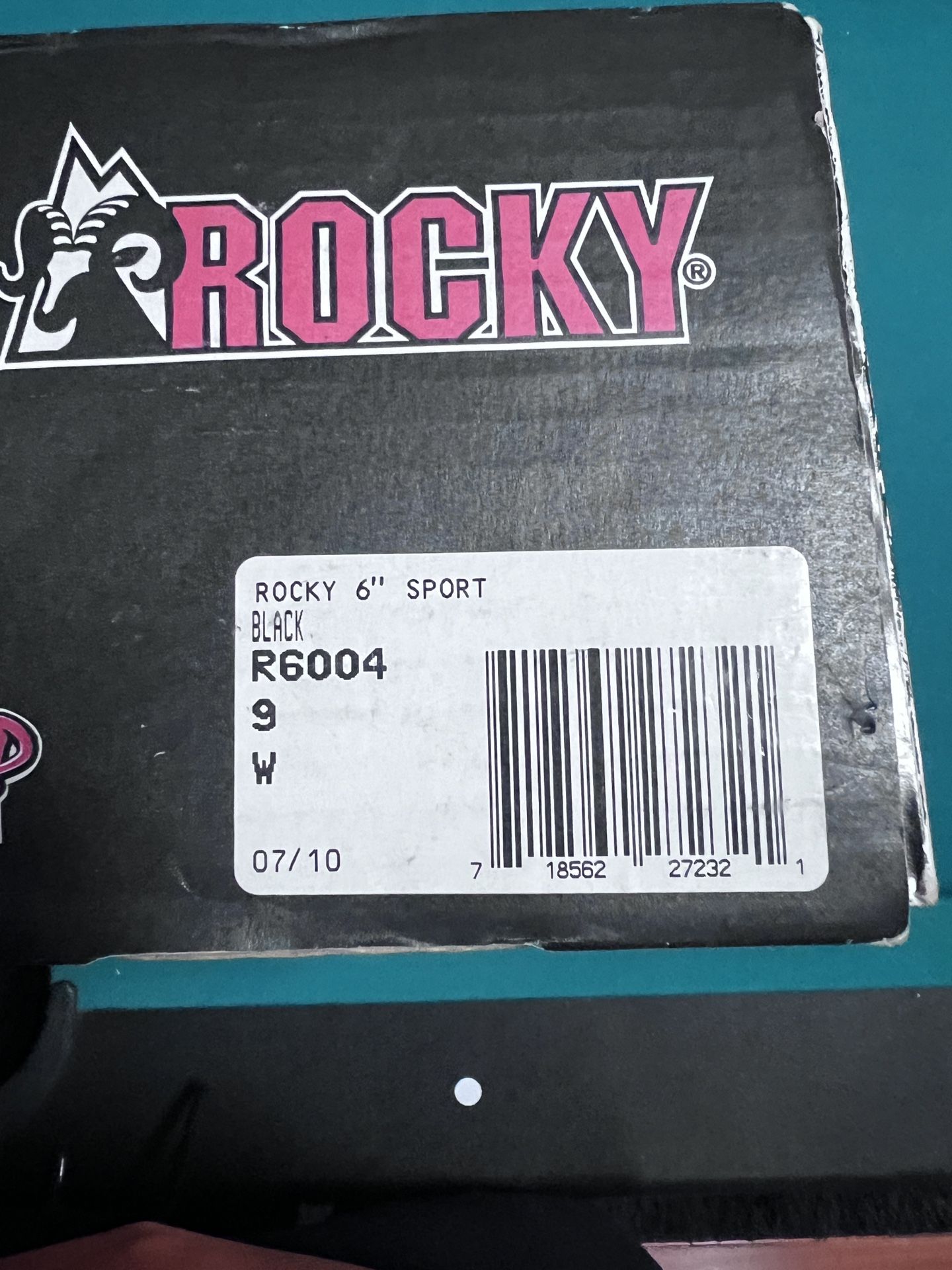 ROCKY Men's R6004 Work Boots – Black, Size 9, Oil & Slip Resistant, Safety Toe - View #7