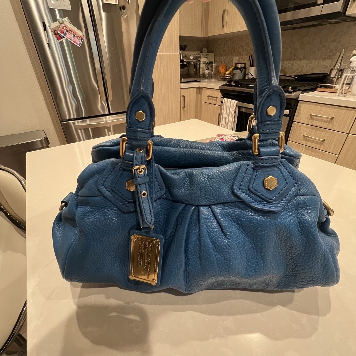 バッグ MARC by MARC JACOBS CLASSIC Q y2k blue Marc by Marc Jacobs Blue Classic Q Baby Groovee Satchel for Sale