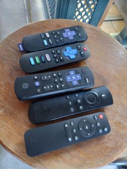 Lot of 5 Mixed TV Remotes