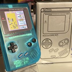 GAMEBOY DMG, WITH IPS SCREEN, NEW SHELL, NEW SPEAKER, POWER CLEANER