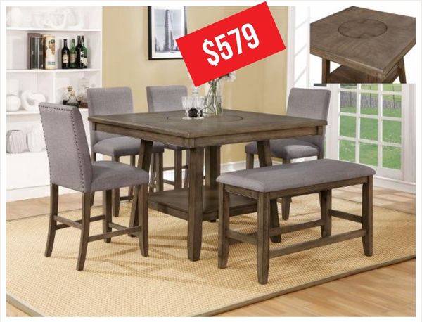 Manning Rustic Brown Counter Height Dining Set For In Houston Manning Rustic Brown Counter Height Dining Set For In Houston Tx Offerup