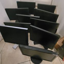 Lot Of 10 Computer Monitors 