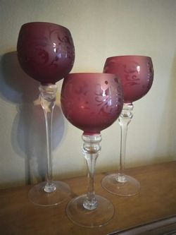 Set of three Chandler holders