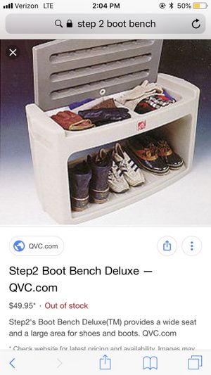 Step 2 Boot Bench 26x19 Good Condition I Will Wipe It Down For