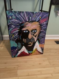 Albert Einstein Canvas 18x24 