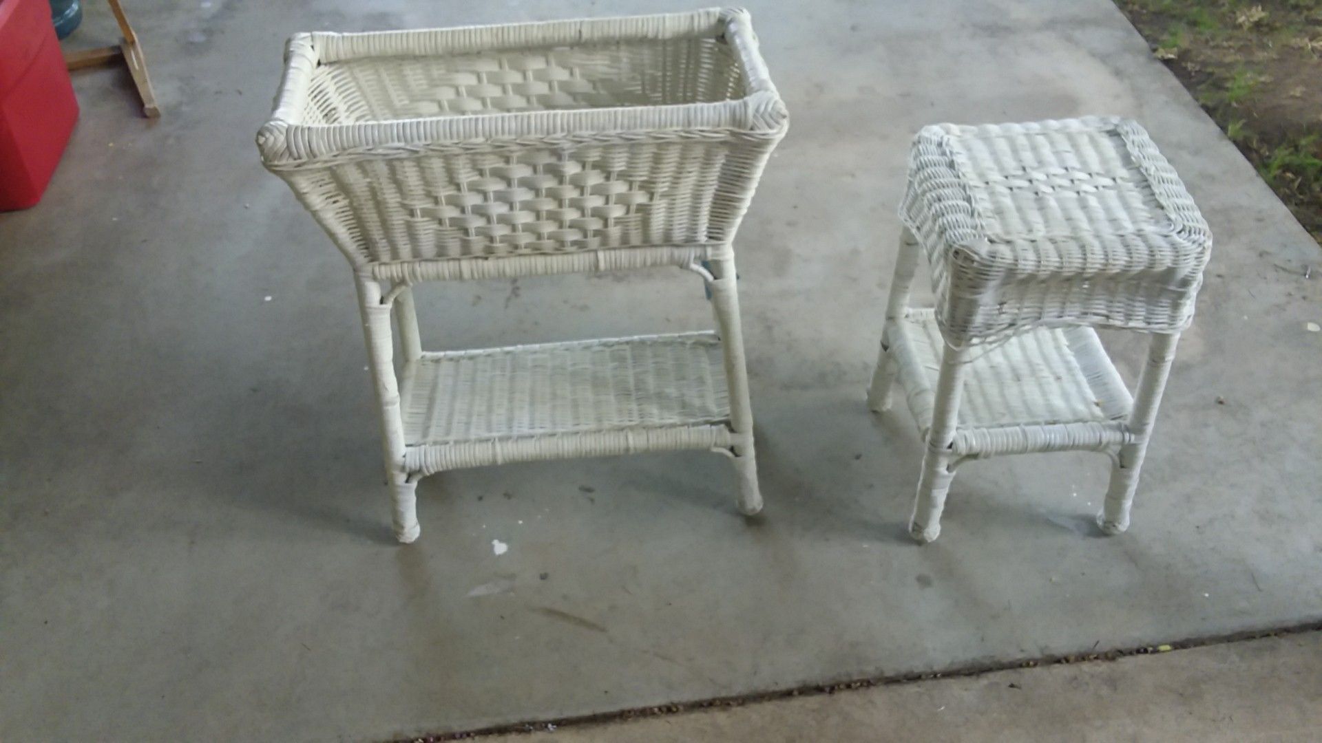 Wicker patio furniture