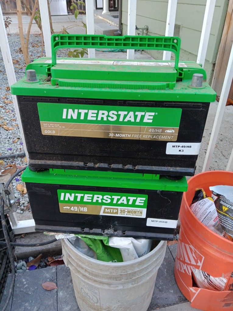 Two interstate Battery. 730 Crank in apps290 In Store 100 each