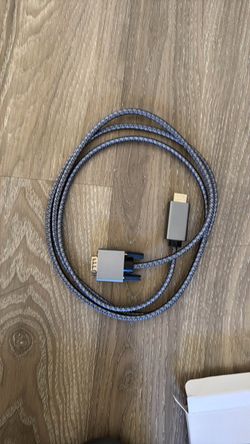 HDMI to VGA Braided Cable