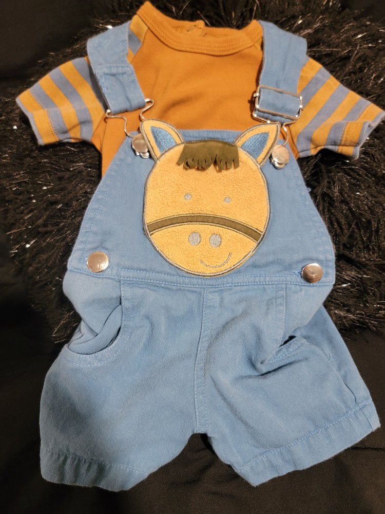 Baby Horse Outfit Overalls 