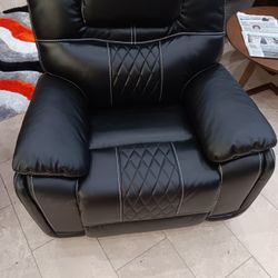 *Holiday Sale Event!!!*---Mature Santiago Black Leather Reclining 3 Piece Sets---Now $1399!!!---Delivery And Financing👍