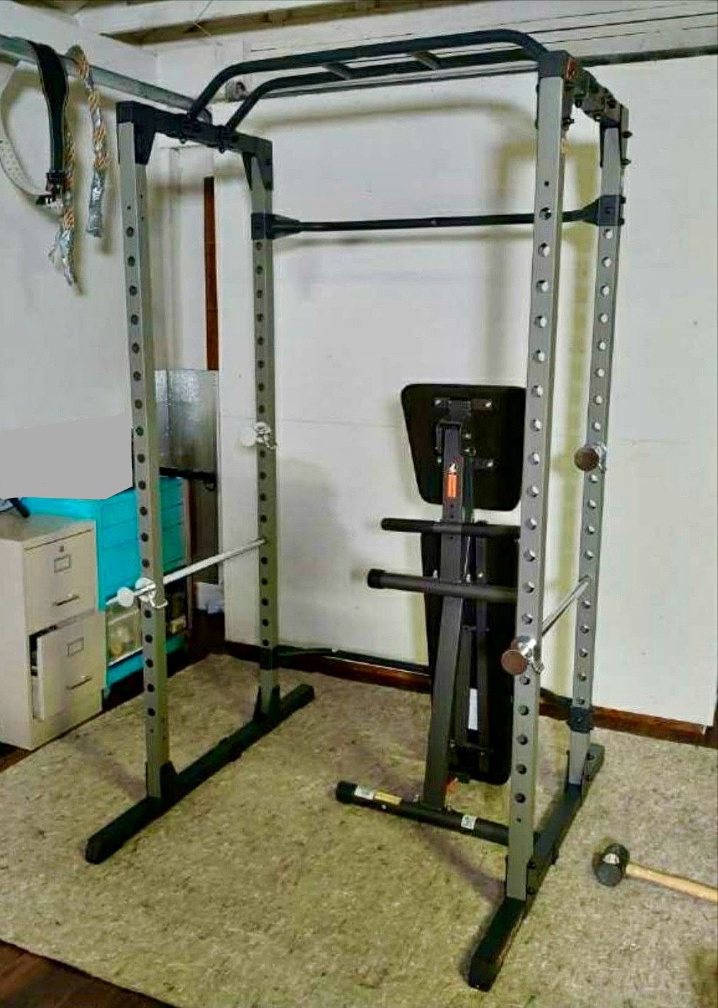 Squat Rack With And Weight Bench