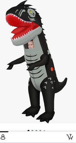 Halloween Inflatable Dinosaur Costume for Kids, see pics for sizing,  EXCELLENT CONDITION USED ONCE