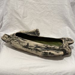 Davlee Pottery California Rare Vintage Driftwood Planter Glazed & Fired MCM