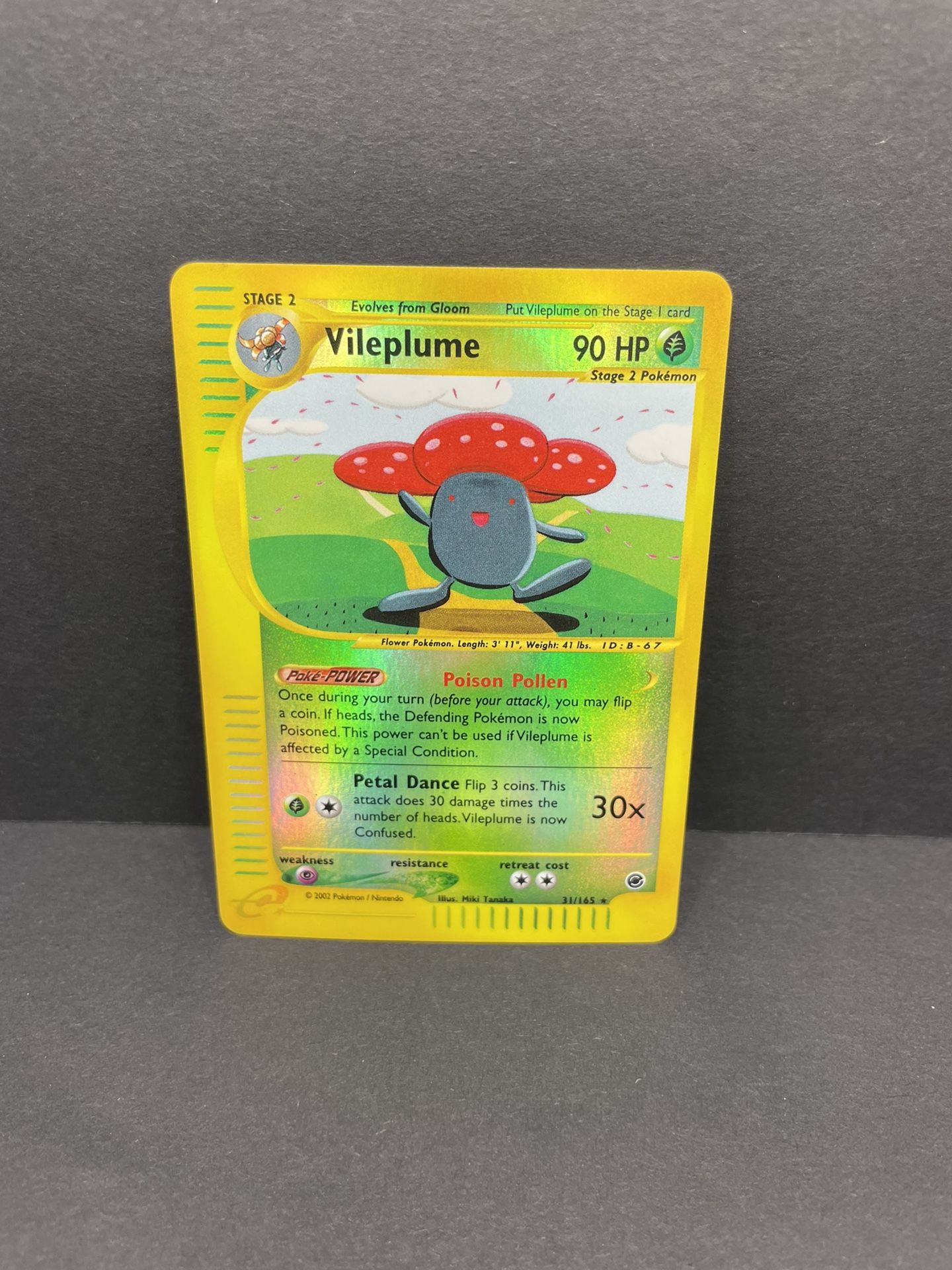 2002 Pokémon Expedition Vileplume Reverse Holo Foil 31/165