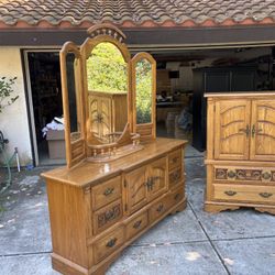 Dresser & Chest With Mirror