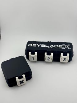 Beyblade X Storage Tournament3 doors Case + Bits Case Combo 3D printed