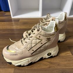 Chanel beige shoes