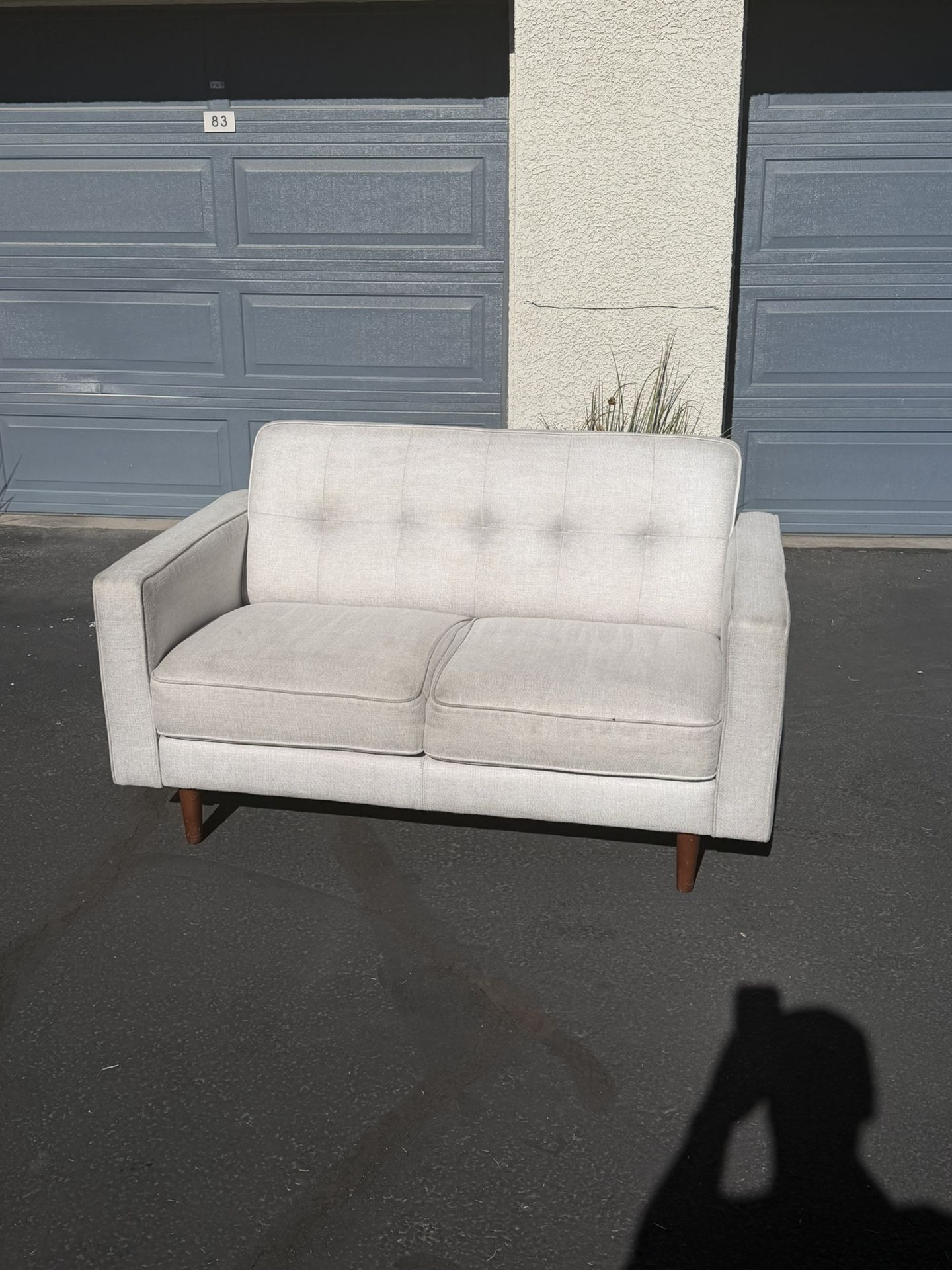 Living Spaces White Couch