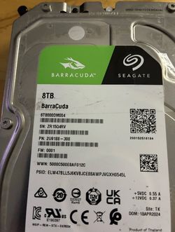 Seagate Barracuda ST8000DM004 8TB,Internal,3.5 inch (ST8000DM004) HDD