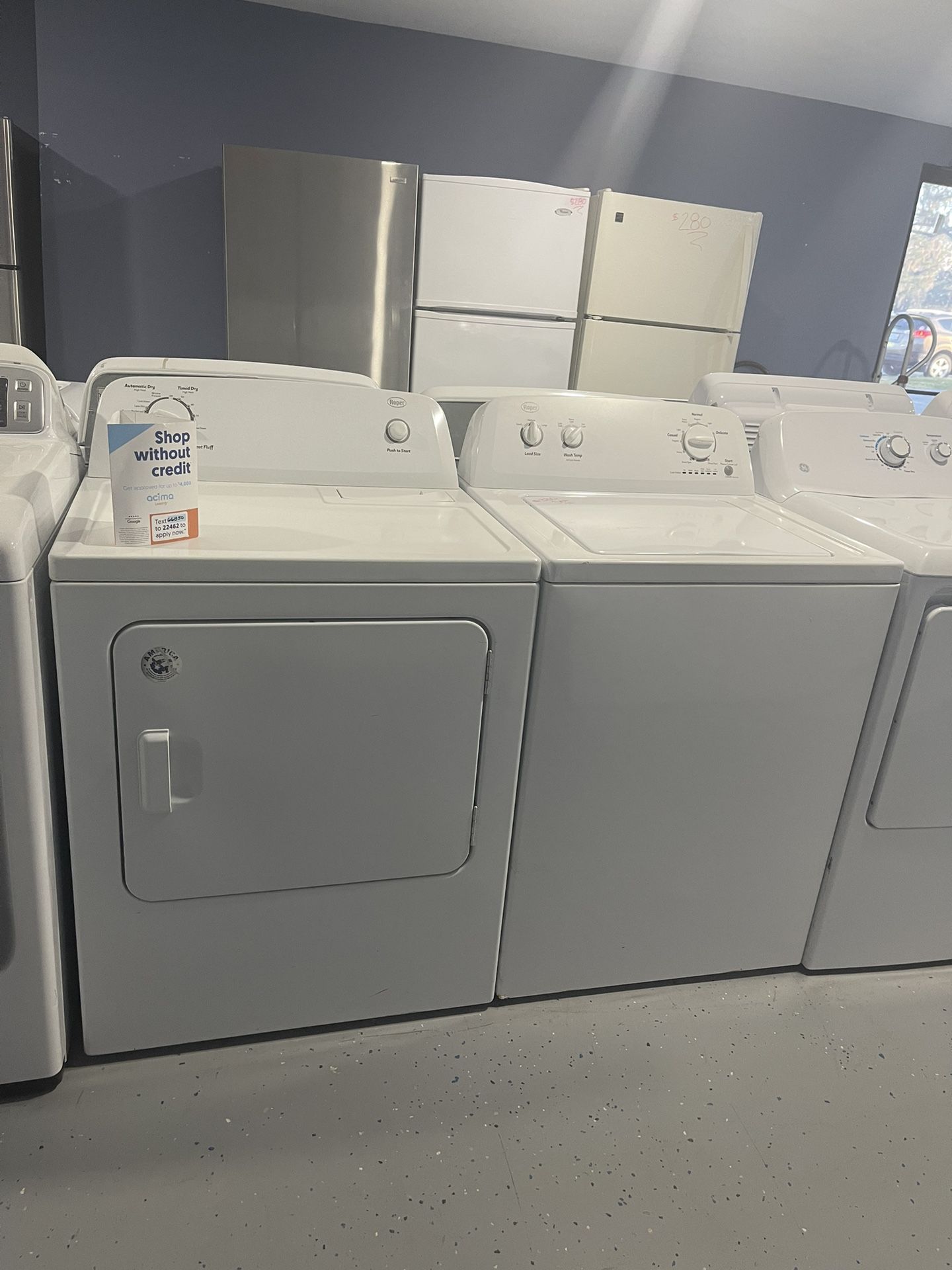 Roper Washer And Dryer Set $330 / 60 Day Warranty 