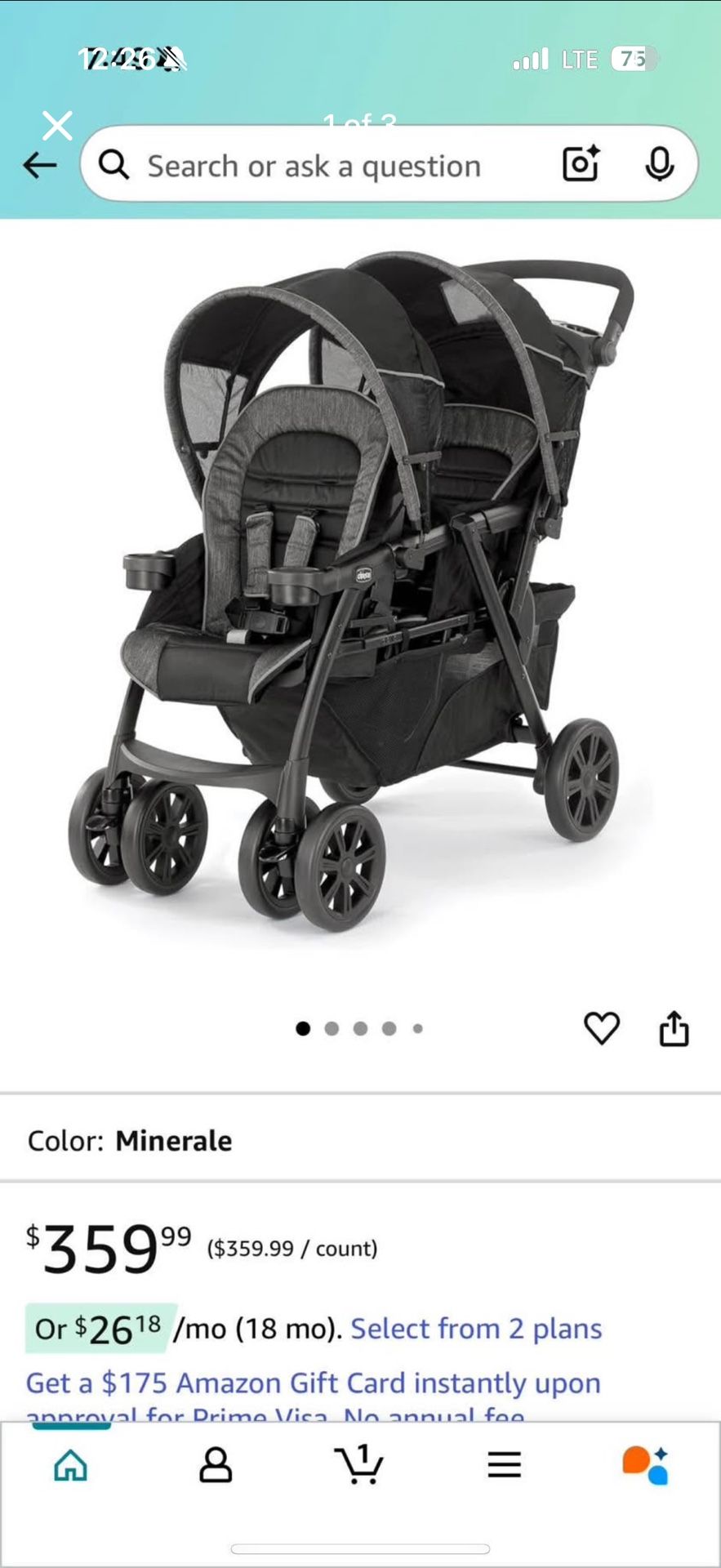Chicco Double Stroller