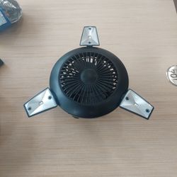 Fabulous Home Solar/USB/Battery Powered 4 Speed Fan/Light