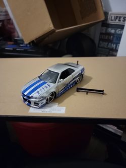 Jada 2002 Nissan Skyline GTR R34 1/24 Scale