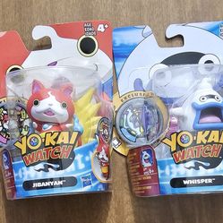 2 Hasbro YO-KAI WATCH Medal Moments Figures & Medals JIBANYAN Whisper